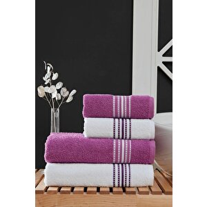 4 Lü Banyo Havlusu Seti Elvin - 70x140