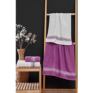 4 Lü Banyo Havlusu Seti Elvin - 70x140