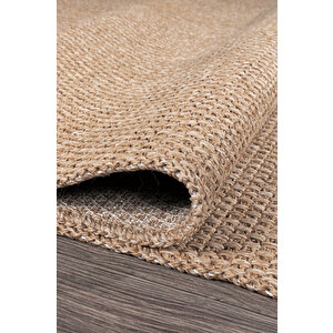 Rusticana 3101 Naturel Jüt Halı Modern Örme Yolluk Kilim 200x400 cm
