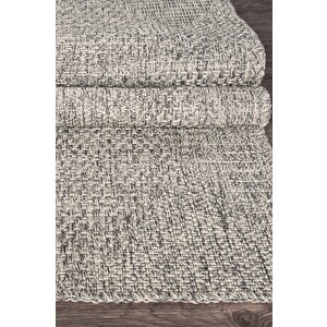 Rusticana 3104 Naturel Jüt Halı Modern Örme Yolluk Kilim 100x350 cm