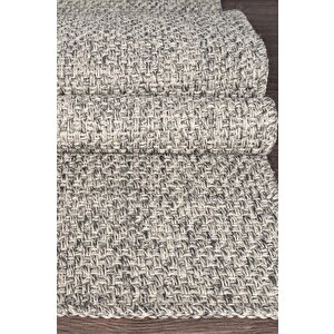 Rusticana 3103 Naturel Jüt Halı Modern Örme Yolluk Kilim 100x400 cm