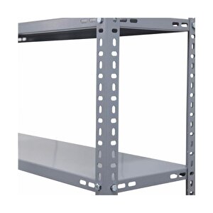 Rafburada® 5 Katlı Galvaniz Çelik Raf. Depo, Kiler, Dosya Rafı 31x60-1.50 Mm-250 Cm