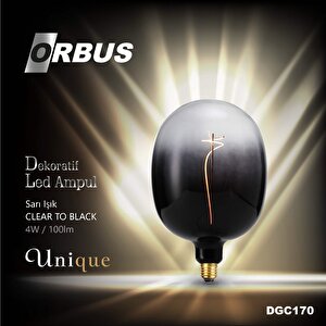 Dekoratif Led Ampul Clear To Black 4w 100lm Dgc170 Orb-dgc170