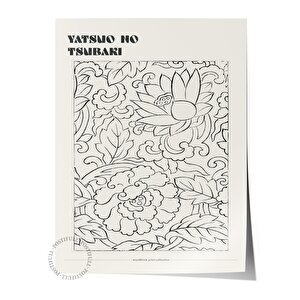 Yatsuo No Tsubaki Poster - Yatsuo No Tsubaki Tasarımları - Sanat Serisi - Çerçevesiz Duvar Tablosu - Parlak Ve Kalın Fine Art Kağı Renkli