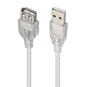 Powermaster Usb Uzatma Kablosu 1.5 Metre Şeffaf