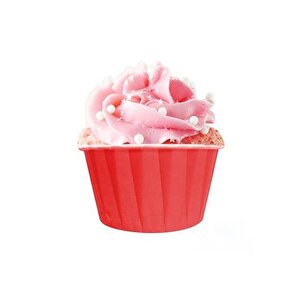 Muffin Kağıt Karton Kırmızı Cupcake Kek Kalıbı Kapsülü Kabı - 50 Adetlik 3 Paket