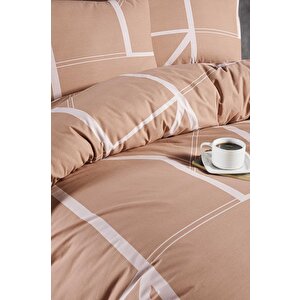 Nevresim Takımı Çift Kişilik 4 Parça 200*220- Bej