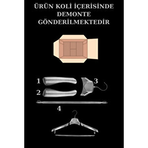 5 Adet A Kalite Gümüş Kaplama Plastik Ceket Askısı Kıyafet Askısı Takım Elbise Askısı