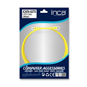 Inca Cat6 2 Metre Sarı Kablo Icat6-02ts 50093537