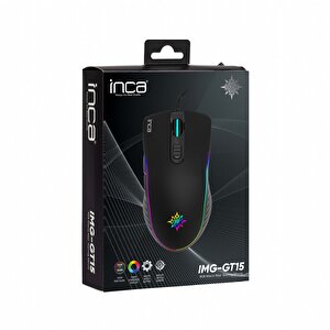 Inca Img-gt15 4800 Dpı 6 Tuş Makrolu 5 Mod Rgb Oyuncu Mouse Img-gt15