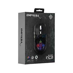 Inca Img-355gx Empousa 3d Rgb Led 7200 Dpi Macro Keys Private Gaming Mouse Img-355gx