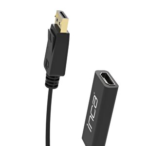 INCA IDTH-07 Displayport erkek , HDMI Dişi çıkış 20 cm 4K Ultra HD 60Hz 3840×2160 çözünürlük