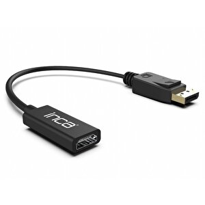 INCA IDTH-07 Displayport erkek , HDMI Dişi çıkış 20 cm 4K Ultra HD 60Hz 3840×2160 çözünürlük