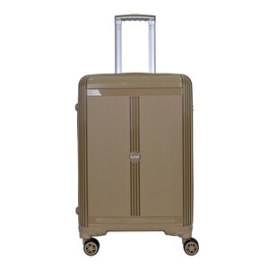 Premium Polipropilen Orta Boy Kırılmaz Valiz Vizon V303