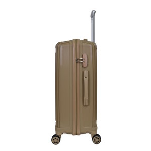 Premium Polipropilen Orta Boy Kırılmaz Valiz Vizon V303