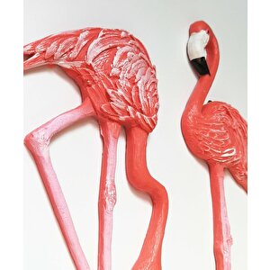 İkili Flamingo Dekoratif Duvar Süsü