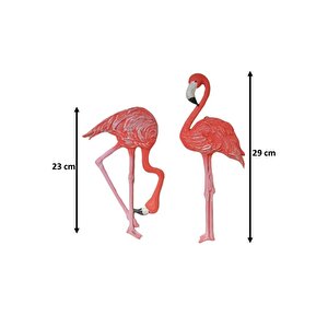 İkili Flamingo Dekoratif Duvar Süsü
