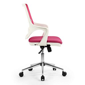 Skagen Plus Çalışma Sandalyesi | Ofis Koltuğu Pembe