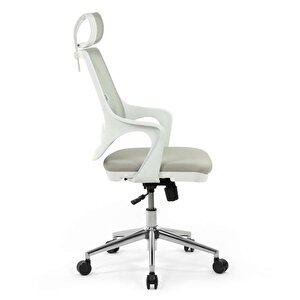 Skagen Plus Headrest Ofis Sandalyesi Gri