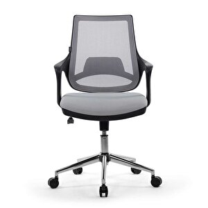 Skagen Çalışma Koltuğu | Ofis Sandalyesi | Metal Ayaklı Gri