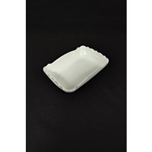 Wave Porselen Dikdörtgen Sunum Tabağı Yaldızlı – Lmg 316-s C320.113