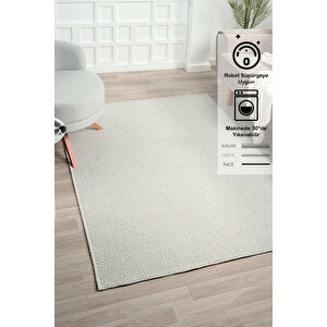 Rusticana 3106 Naturel Jüt Halı Modern Örme Kilim