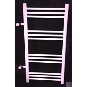 Eurasi̇a 500x1000 Beyaz 14 Borulu Yandan Havlupan Aks 55 Cm + 2 Adet Vanasi