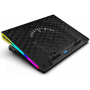 Inca Inc-608gms Bıg Fan, Rgb Lcd Panel, 7 Rgb Mode 13 ”-18” Gaming Notebook Soğutucu