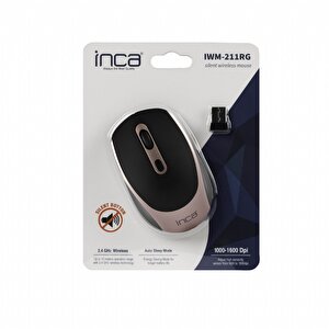 Inca Iwm-211rg 1600 Dpi Sessiz Kablosuz Mouse Rose Gold