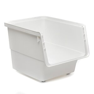 Motek Mt04 Freebox 33 Litre Beyaz Gri Tekerlekli 3*33 Lt 3'lü Set Organizer