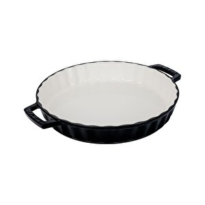 Döküm Yuvarlak Rosto Ve Fırın Tepsisi Edition Serisi Döküm Demir Yekpare Çift Kulplu Çap(ø)30cm. Siyah