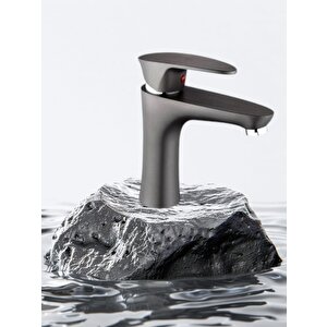 Polyfit Antrasit Gri Mix Lavabo Bataryası Yüksek 18 cm