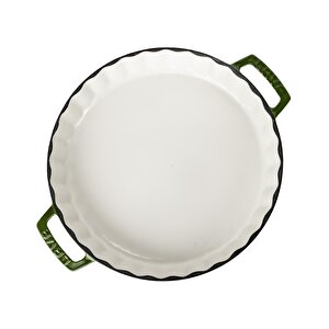 Döküm Yuvarlak Rosto Ve Fırın Tepsisi Edition Serisi Döküm Demir Yekpare Çift Kulplu Çap(ø)30cm. Yeşil