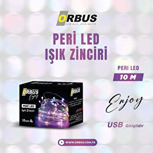 Usb'li Peri Led Işık Zinciri 10 Metre Orb-küçük Peri̇led