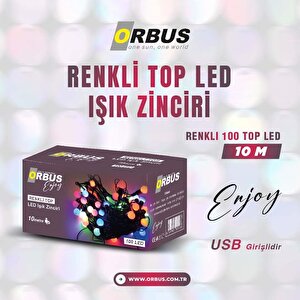 Renkli Top Led Işık Zinciri Orb-rnkltpled Küçük Toplar