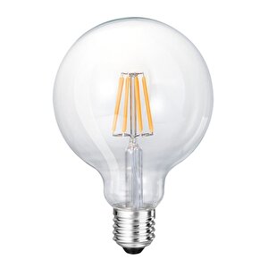 Rustik Led Ampul E27 G95 6w 2700k Gün Işığı