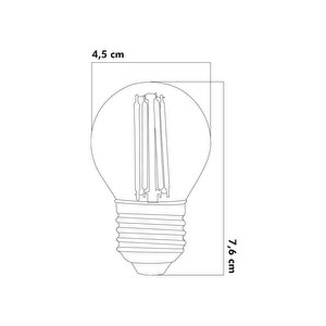 Led Ampul 6w 2500k E27 (gün Işığı)