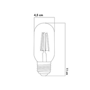 Rustik Led Ampul 6w 2500k E27 Gün Işığı