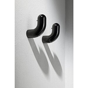 Vitra Liquid A4456839 Kanca Askı, Parlak Siyah
