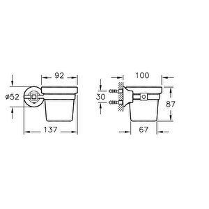 Vitra Juno Classic A4441923 Diş Fırçalığı, Altın