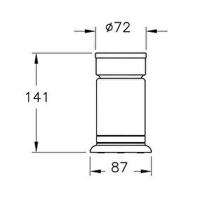 Vitra Base 700 A44147 Diş Fırçalığı, Krom