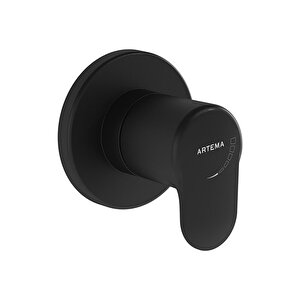 Vitra Root A4273036 Round Ankastre Stop Valf, Sıva Üstü Grubu, Mat Siyah