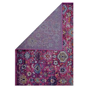 Konfor Vintage 7653 Pembe Eskitme Dokuma Halı 100x200 cm
