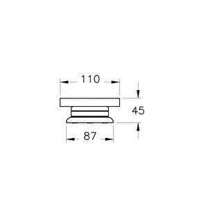 Vitra Base 700 A44146 Katı Sabunluk, Krom
