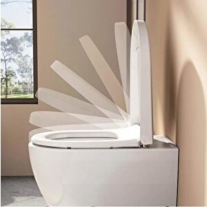 Vitra Integra 108-003r009 Klozet Kapağı, Yavaş Kapanır, Kolay Çıkabilir, Beyaz