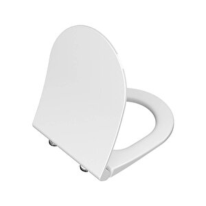 Vitra 110-003r009 İnce Universal Klozet Kapağı, Yavaş Kapanır, Kolay Çıkabilir, Beyaz