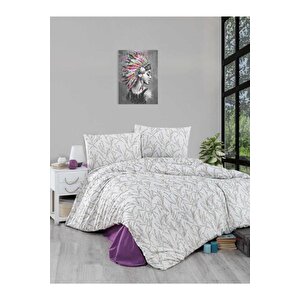 Çift Kişilik 4 Parça Nevresim Takımı 200x220-krem