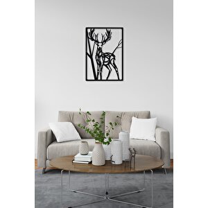 M&c Concept Deer Metal Duvar Panosu - Siyah