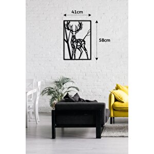 M&c Concept Deer Metal Duvar Panosu - Siyah