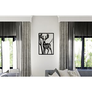 M&c Concept Deer Metal Duvar Panosu - Siyah